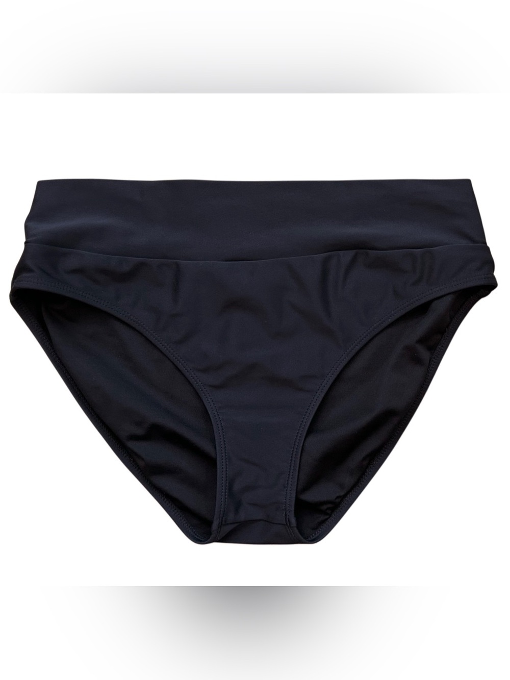 Hapari Black Swim Bikini Bottoms Size L 12-14 UPF 50+ High Rise
